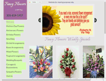 Tablet Screenshot of fancyflowersgiftshop.com